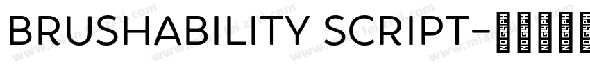 Brushability Script字体转换